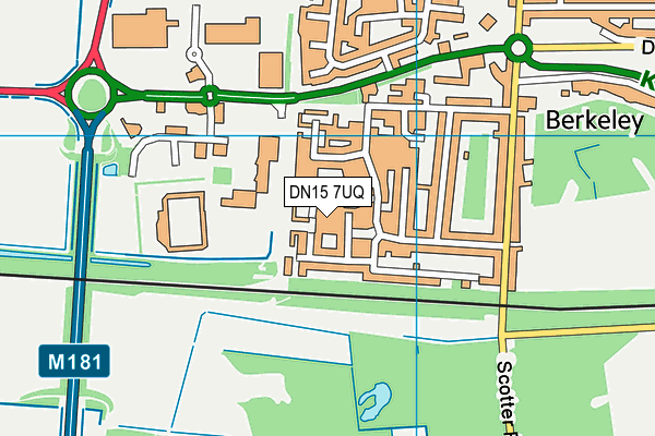DN15 7UQ map - OS VectorMap District (Ordnance Survey)
