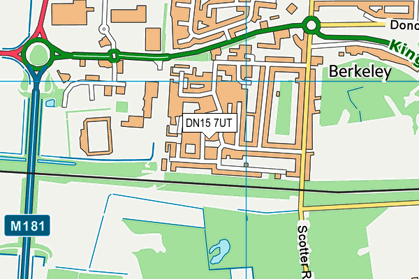 DN15 7UT map - OS VectorMap District (Ordnance Survey)