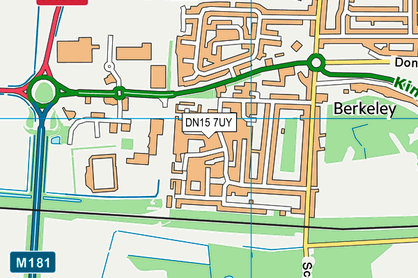 DN15 7UY map - OS VectorMap District (Ordnance Survey)