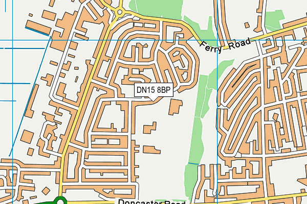 DN15 8BP map - OS VectorMap District (Ordnance Survey)
