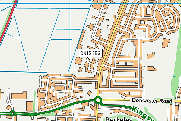 Scunthorpe Sports Club map (DN15 8EG) - OS VectorMap District (Ordnance Survey)