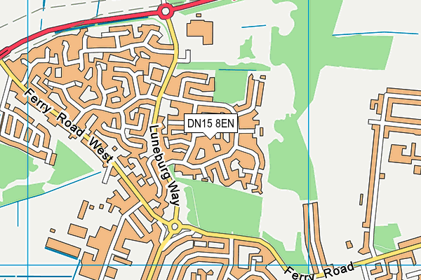 DN15 8EN map - OS VectorMap District (Ordnance Survey)