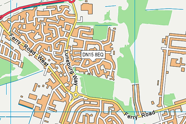 DN15 8EQ map - OS VectorMap District (Ordnance Survey)