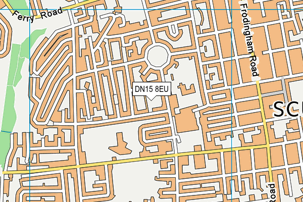 DN15 8EU map - OS VectorMap District (Ordnance Survey)