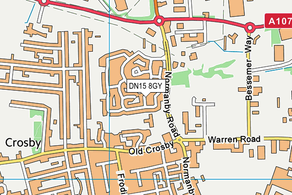DN15 8GY map - OS VectorMap District (Ordnance Survey)