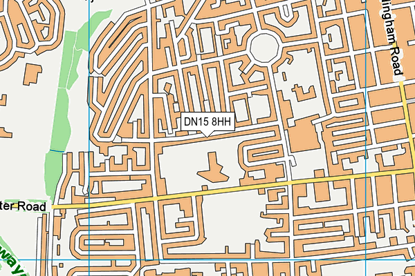 DN15 8HH map - OS VectorMap District (Ordnance Survey)