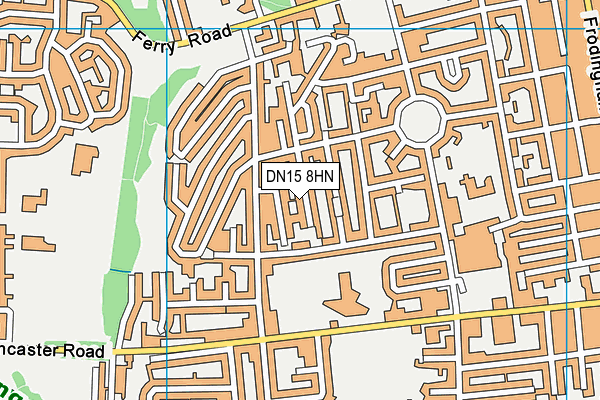 DN15 8HN map - OS VectorMap District (Ordnance Survey)