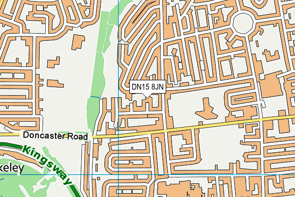 DN15 8JN map - OS VectorMap District (Ordnance Survey)