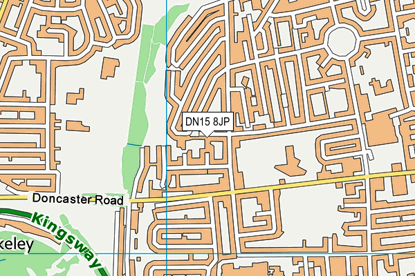 DN15 8JP map - OS VectorMap District (Ordnance Survey)