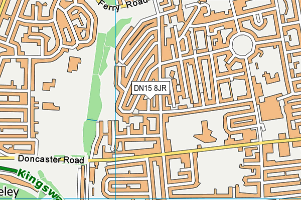 DN15 8JR map - OS VectorMap District (Ordnance Survey)