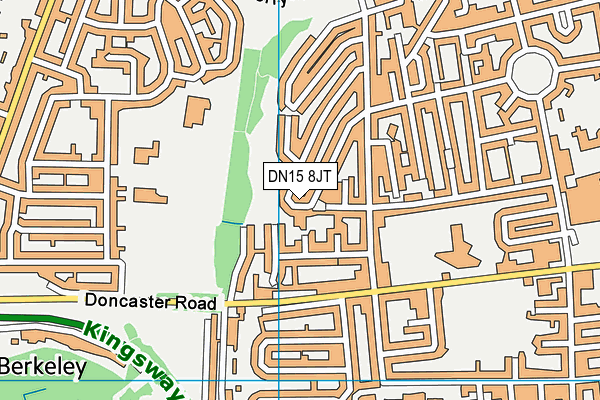 DN15 8JT map - OS VectorMap District (Ordnance Survey)