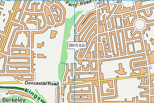 DN15 8JU map - OS VectorMap District (Ordnance Survey)