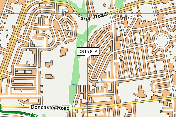 DN15 8LA map - OS VectorMap District (Ordnance Survey)