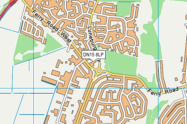 DN15 8LP map - OS VectorMap District (Ordnance Survey)