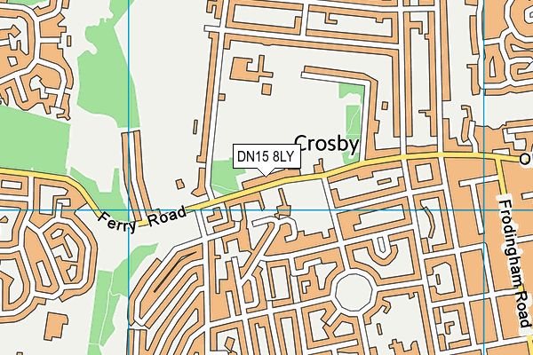 DN15 8LY map - OS VectorMap District (Ordnance Survey)