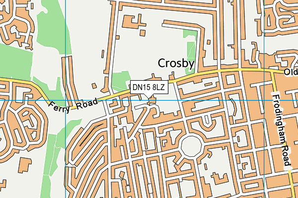 DN15 8LZ map - OS VectorMap District (Ordnance Survey)