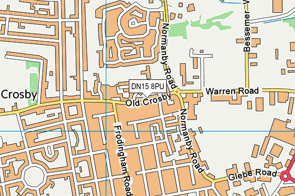 DN15 8PU map - OS VectorMap District (Ordnance Survey)