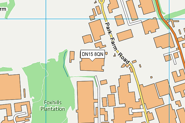 DN15 8QN map - OS VectorMap District (Ordnance Survey)