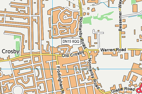 DN15 8QQ map - OS VectorMap District (Ordnance Survey)
