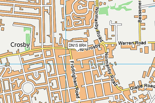 DN15 8RH map - OS VectorMap District (Ordnance Survey)