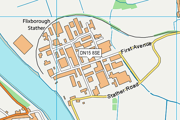 DN15 8SE map - OS VectorMap District (Ordnance Survey)