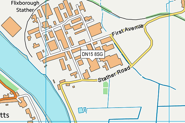 DN15 8SG map - OS VectorMap District (Ordnance Survey)