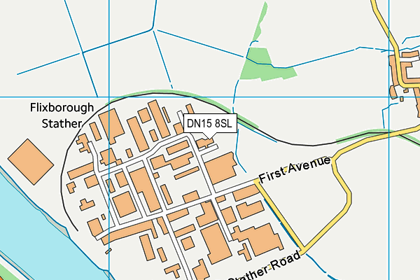 DN15 8SL map - OS VectorMap District (Ordnance Survey)