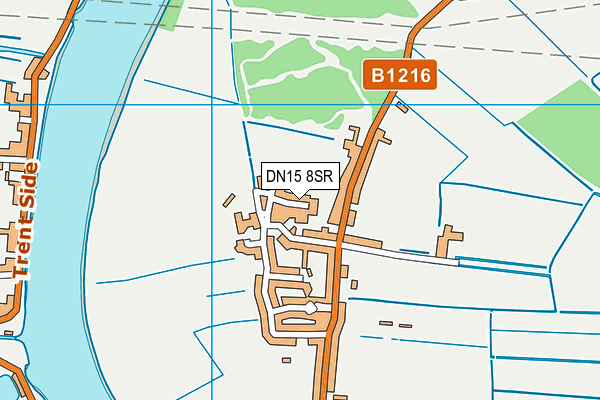 DN15 8SR map - OS VectorMap District (Ordnance Survey)