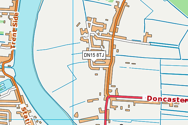 DN15 8TJ map - OS VectorMap District (Ordnance Survey)