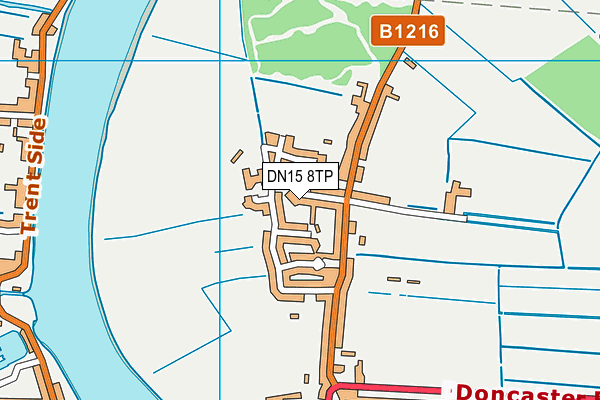 DN15 8TP map - OS VectorMap District (Ordnance Survey)