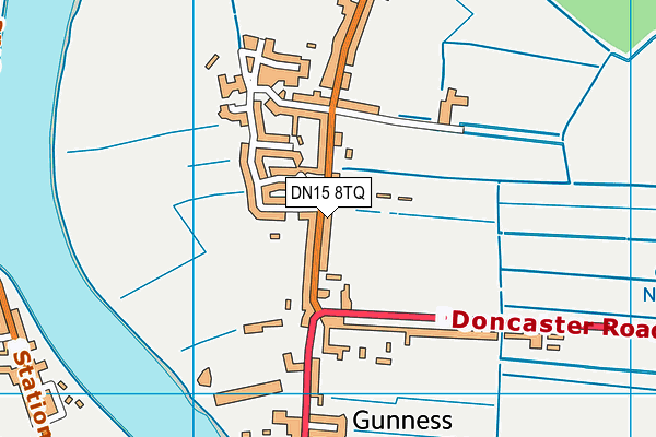 DN15 8TQ map - OS VectorMap District (Ordnance Survey)