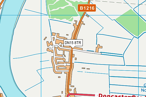 DN15 8TR map - OS VectorMap District (Ordnance Survey)