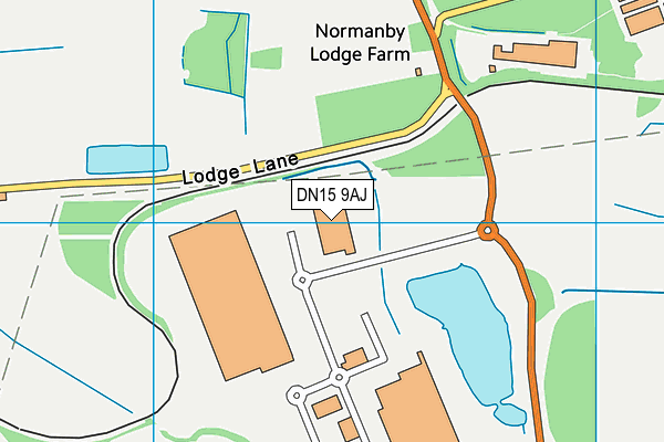 DN15 9AJ map - OS VectorMap District (Ordnance Survey)