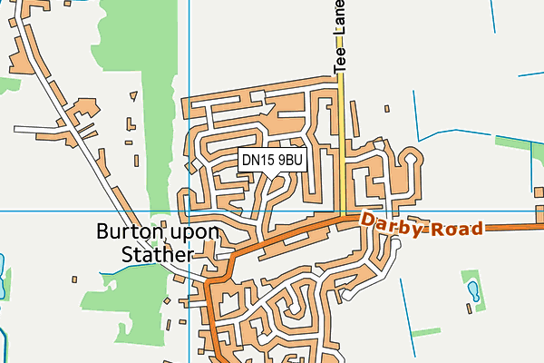 DN15 9BU map - OS VectorMap District (Ordnance Survey)