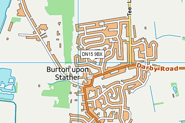 DN15 9BX map - OS VectorMap District (Ordnance Survey)