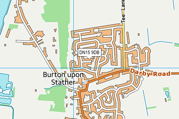 DN15 9DB map - OS VectorMap District (Ordnance Survey)