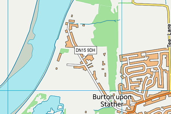 DN15 9DH map - OS VectorMap District (Ordnance Survey)