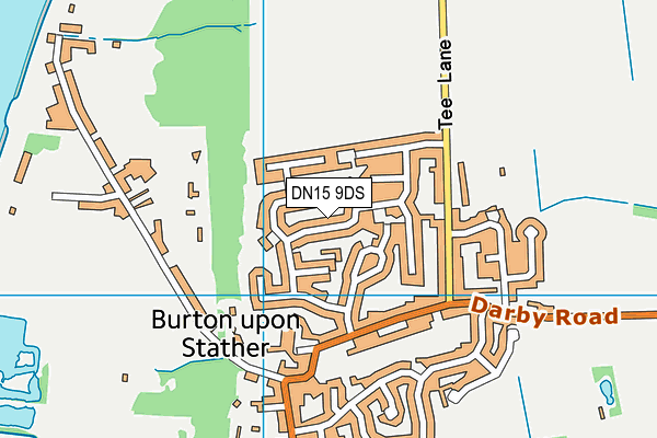 DN15 9DS map - OS VectorMap District (Ordnance Survey)