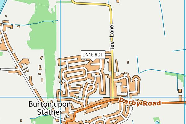 DN15 9DT map - OS VectorMap District (Ordnance Survey)