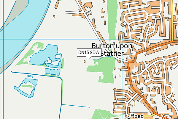 DN15 9DW map - OS VectorMap District (Ordnance Survey)