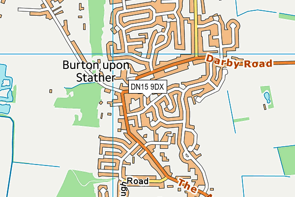 DN15 9DX map - OS VectorMap District (Ordnance Survey)