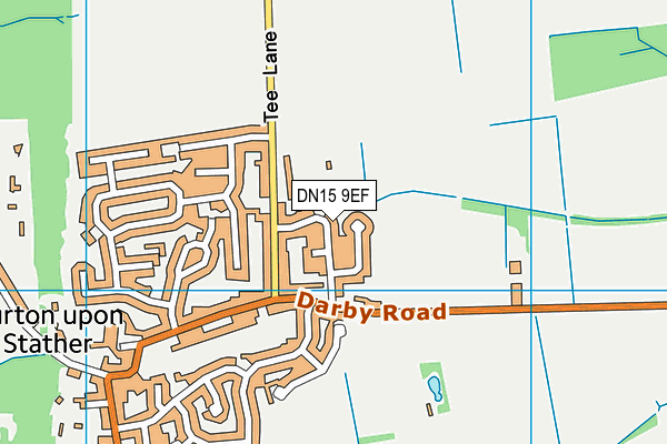 DN15 9EF map - OS VectorMap District (Ordnance Survey)