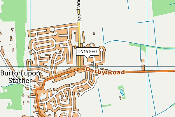 DN15 9EG map - OS VectorMap District (Ordnance Survey)