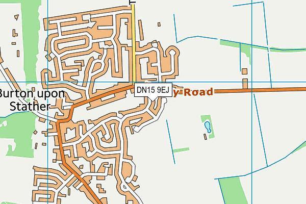DN15 9EJ map - OS VectorMap District (Ordnance Survey)