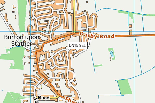 DN15 9EL map - OS VectorMap District (Ordnance Survey)