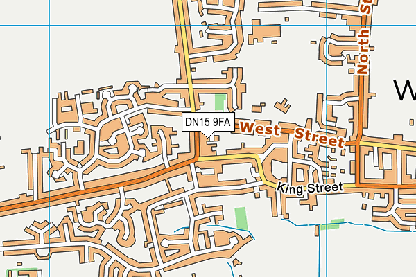DN15 9FA map - OS VectorMap District (Ordnance Survey)
