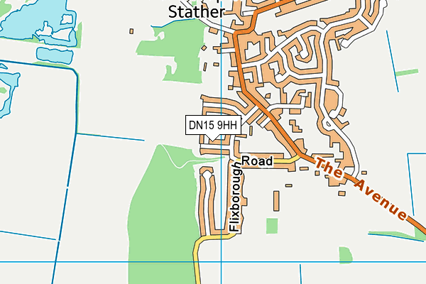 DN15 9HH map - OS VectorMap District (Ordnance Survey)