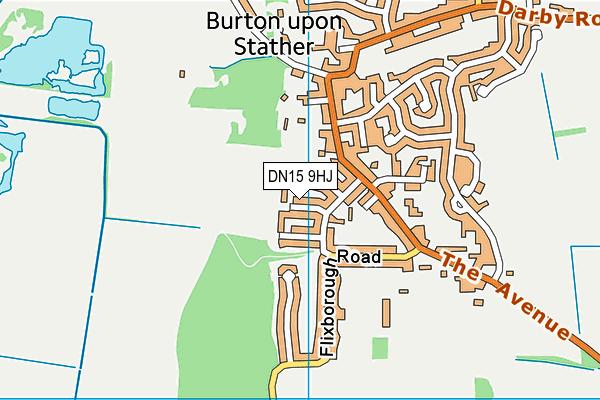 DN15 9HJ map - OS VectorMap District (Ordnance Survey)