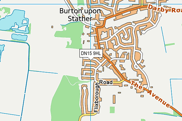DN15 9HL map - OS VectorMap District (Ordnance Survey)