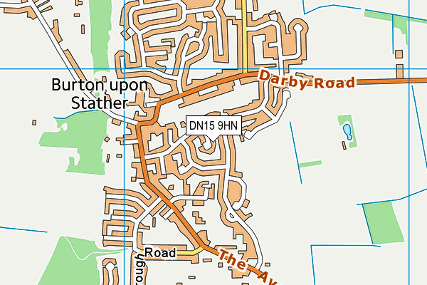 DN15 9HN map - OS VectorMap District (Ordnance Survey)